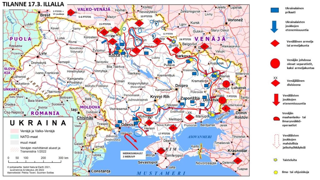 Ukraina illalla . - Suomen Sotilas